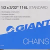 Giant Chains & Accessories|Standard 3/32" Chain (Brown/Silver) (5-6 Speed) (116 Links)