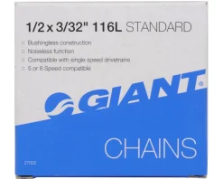 Giant Chains & Accessories|Standard 3/32" Chain (Brown/Silver) (5-6 Speed) (116 Links)
