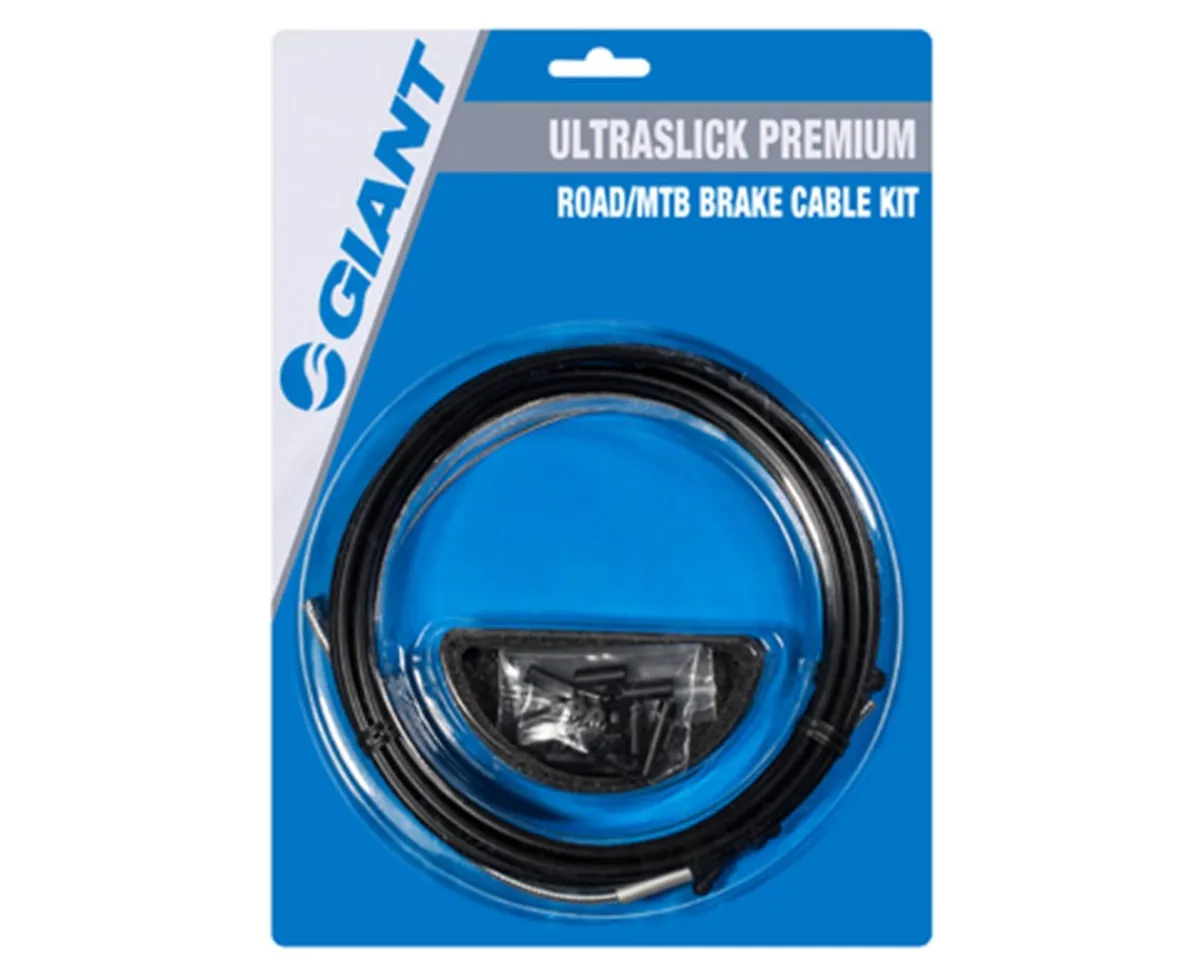 Giant Brakes|Cables & Housing|UltraSlick Premium Brake Cable Kit (Black) (Stainless) (Road & Mountain) (1.5mm) (1350/2350mm) (w/Housing)