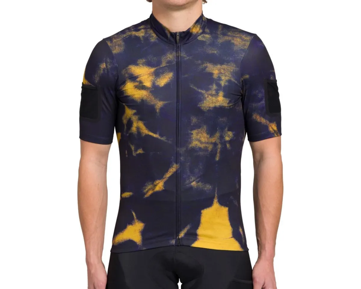 Giant Jerseys|Summer Essentials|x Cuore Working Title Short Sleeve Gravel Jersey (Dark Blue Washout) (M)