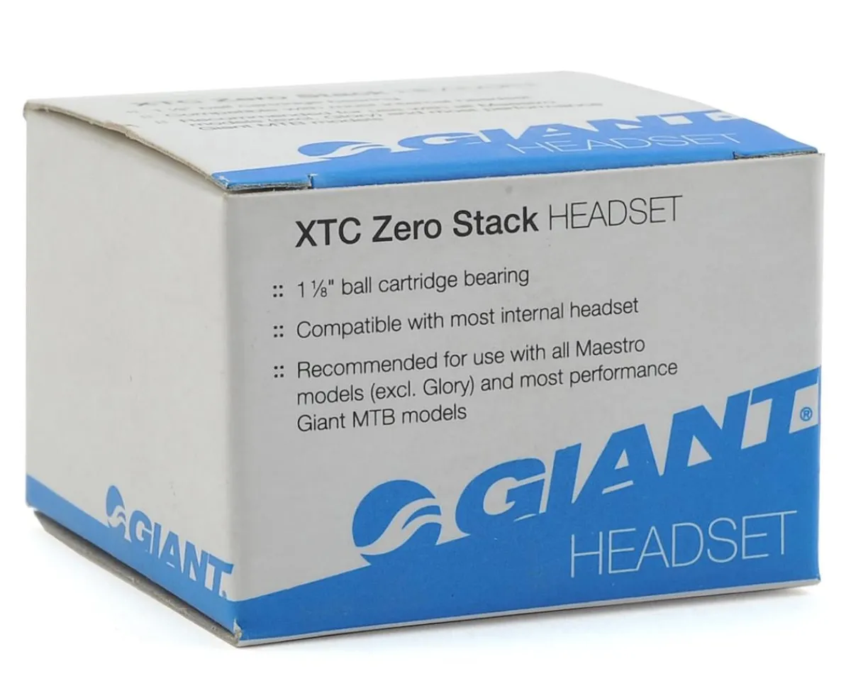 Giant Headsets & Spacers|XTC Zero Stack Headset (Black) (1-1/8")