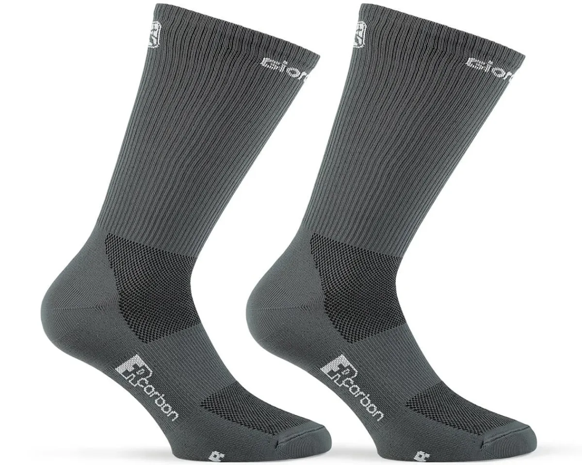 Giordana Clothing Accessories|Shoes, Socks, & Footwear|FR-C Tall Solid Socks (Grey) (S)