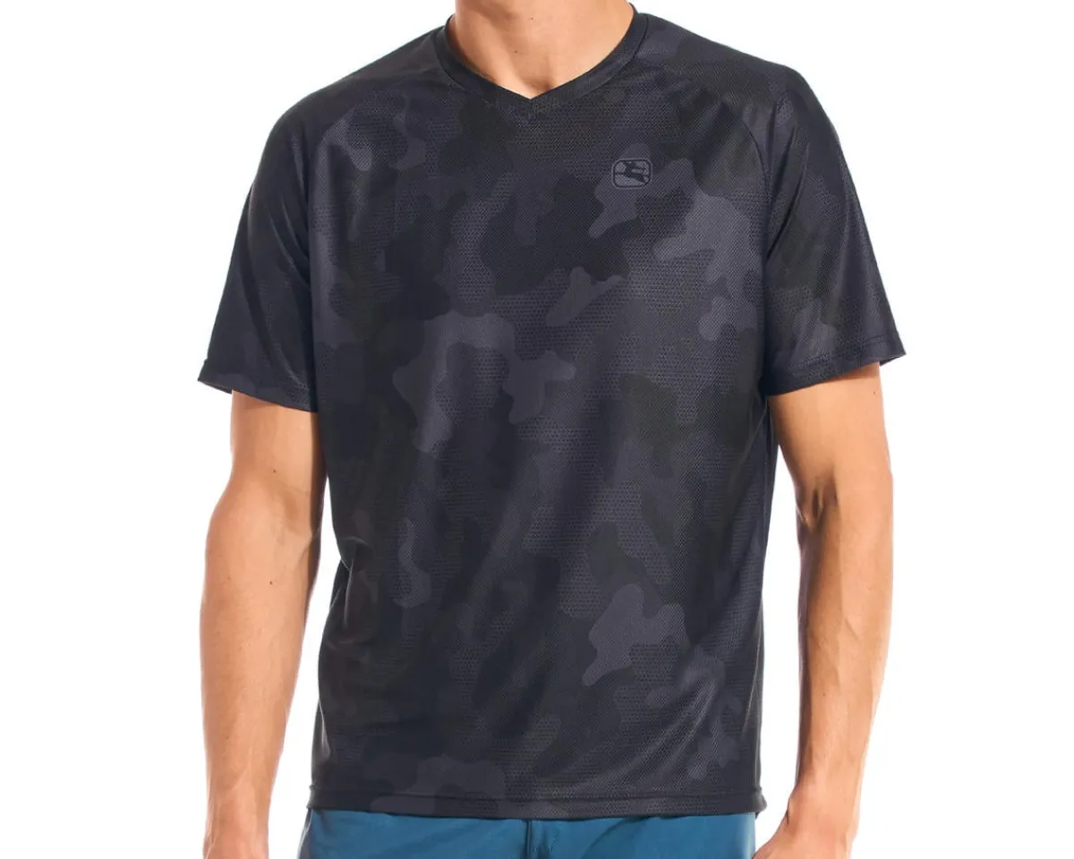 Giordana Jerseys|Men's MTB Short Sleeve Jersey (Black/Camo) (S)