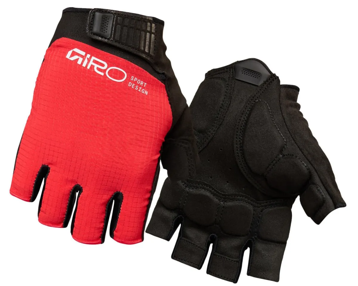 Giro Clothing Accessories|Bravo II Gel Short Finger Gloves (Flame Red) (M)