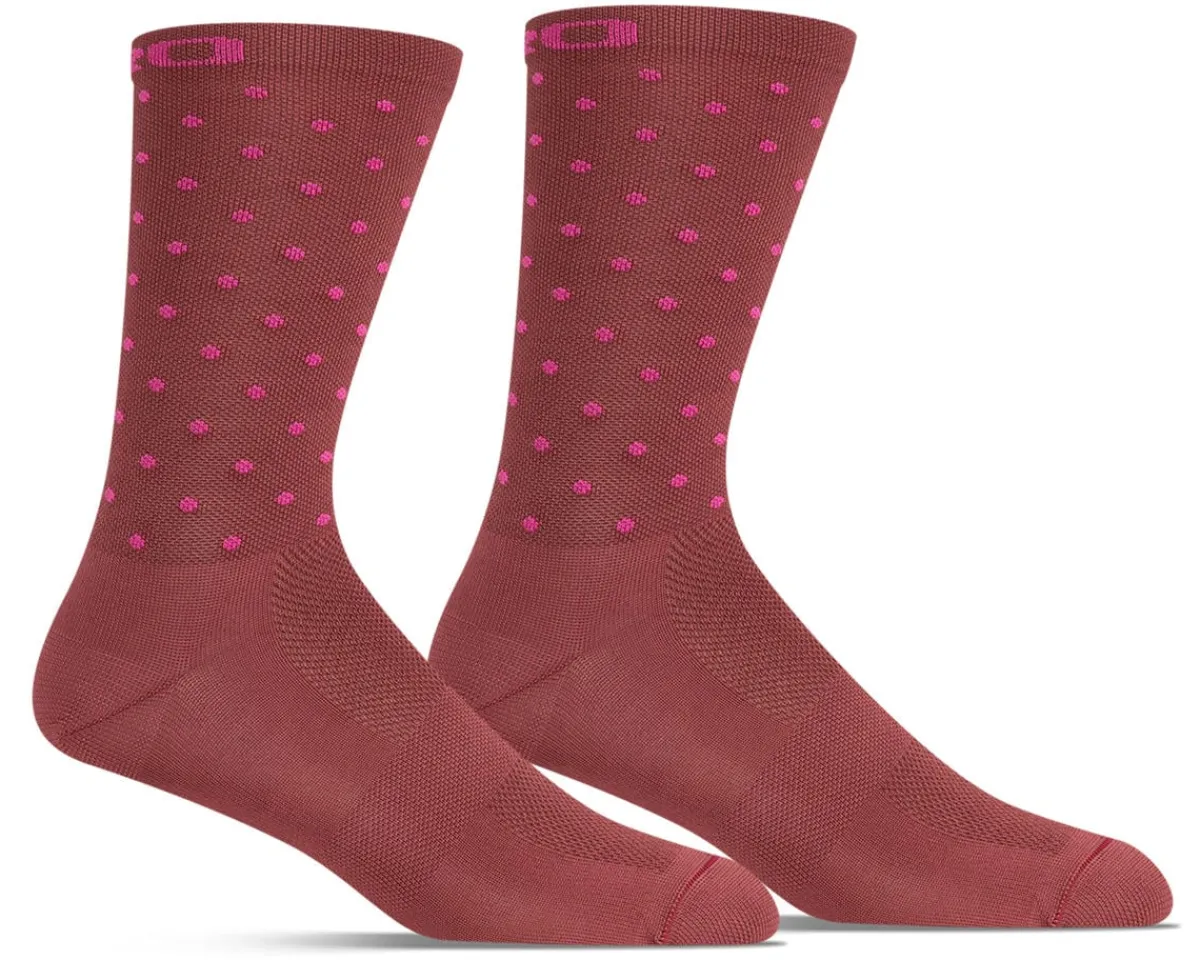 Giro Clothing Accessories|Shoes, Socks, & Footwear|Comp Racer High Rise Socks (Dark Cherry/Raspberry) (S)