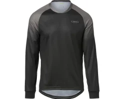 Giro Jerseys|Men's Roust Long Sleeve Jersey (Black/Charcoal Transition) (S)