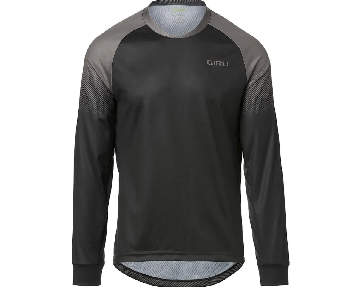 Giro Jerseys|Men's Roust Long Sleeve Jersey (Black/Charcoal Transition) (S)