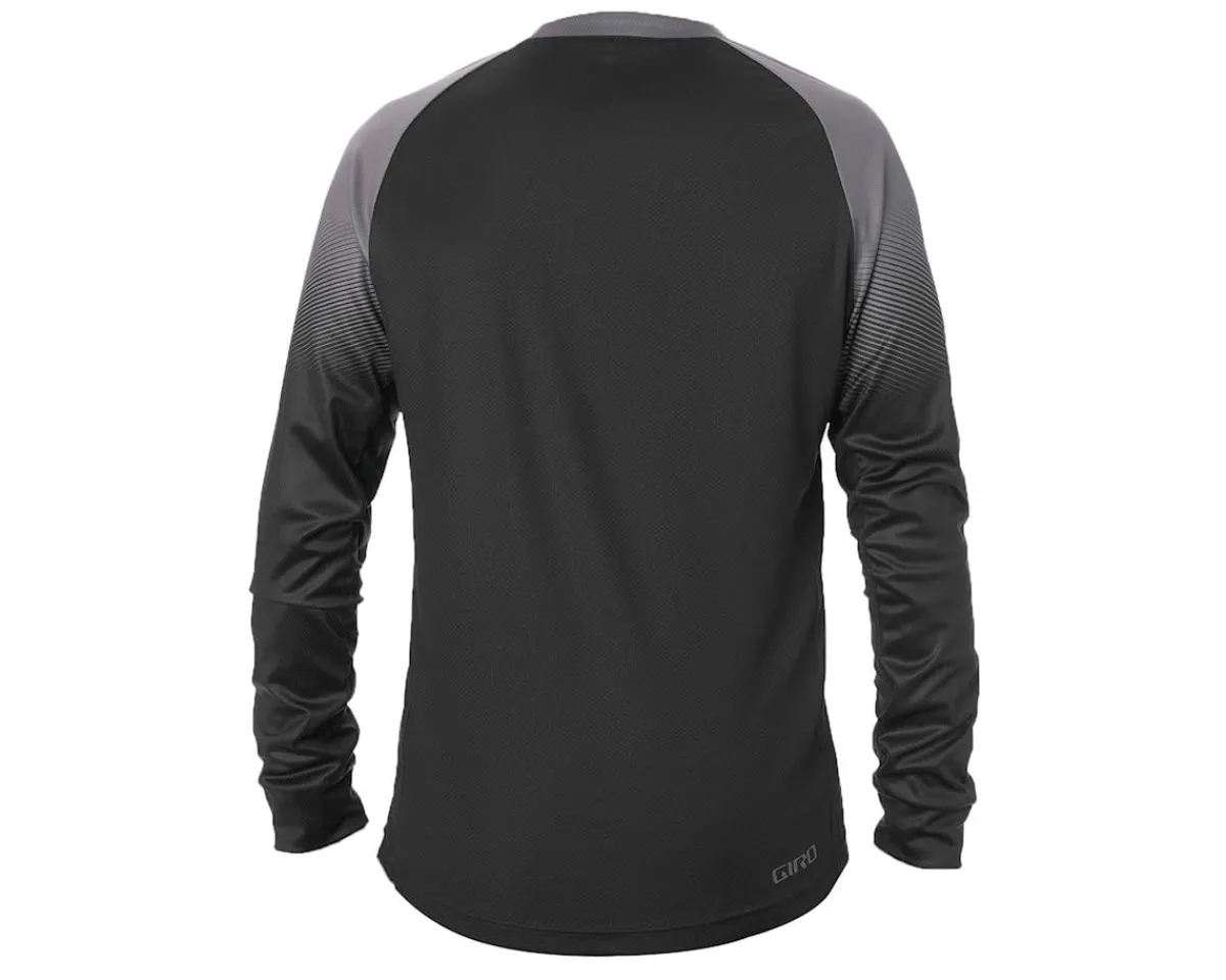 Giro Jerseys|Men's Roust Long Sleeve Jersey (Black/Charcoal Transition) (S)