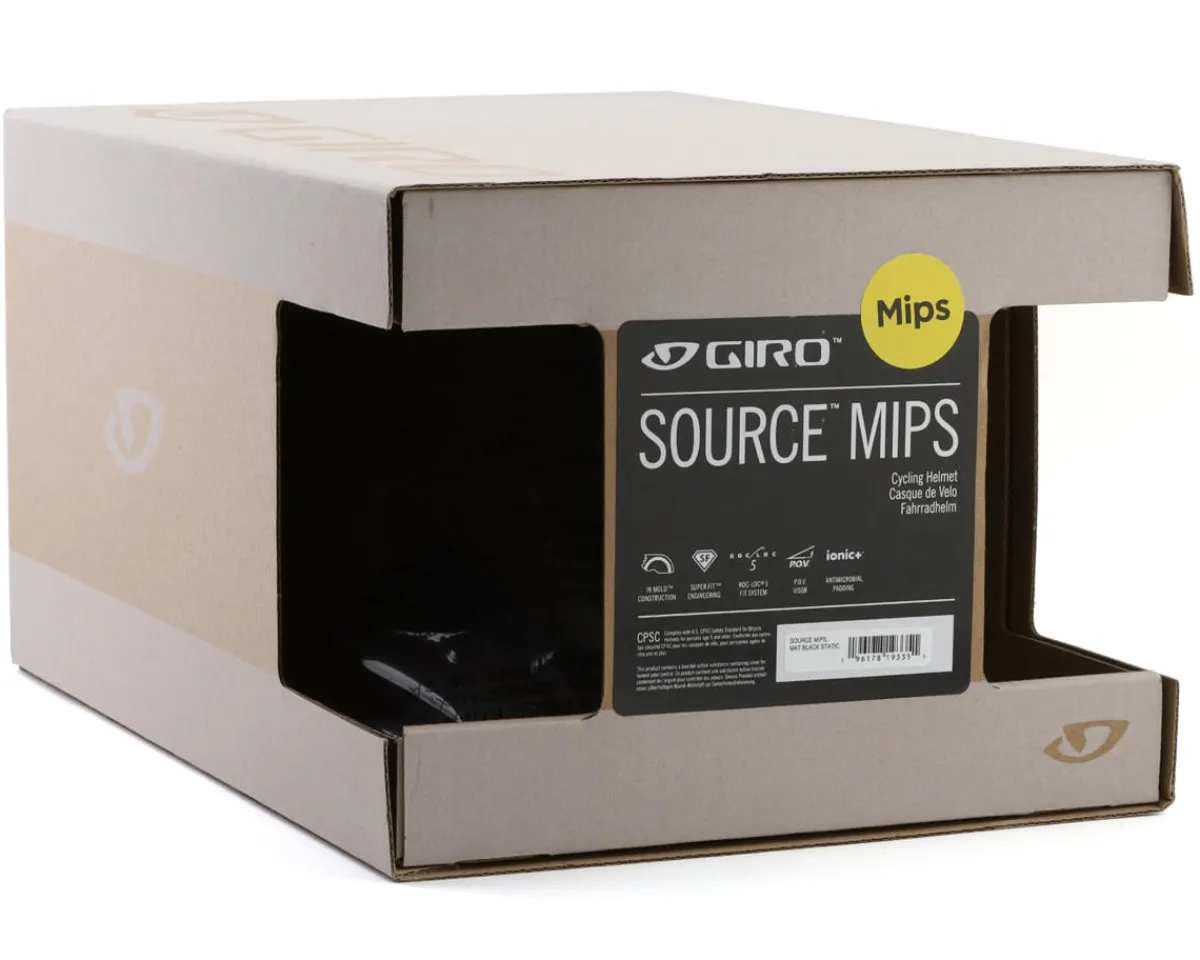 Giro Helmets|Helmets|Source MIPS Helmet (Matte Black Static) (S)