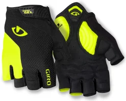 Giro Clothing Accessories|High Vis & Reflective|Strade Dure Supergel Short Finger Gloves (Yellow/Black) (S)
