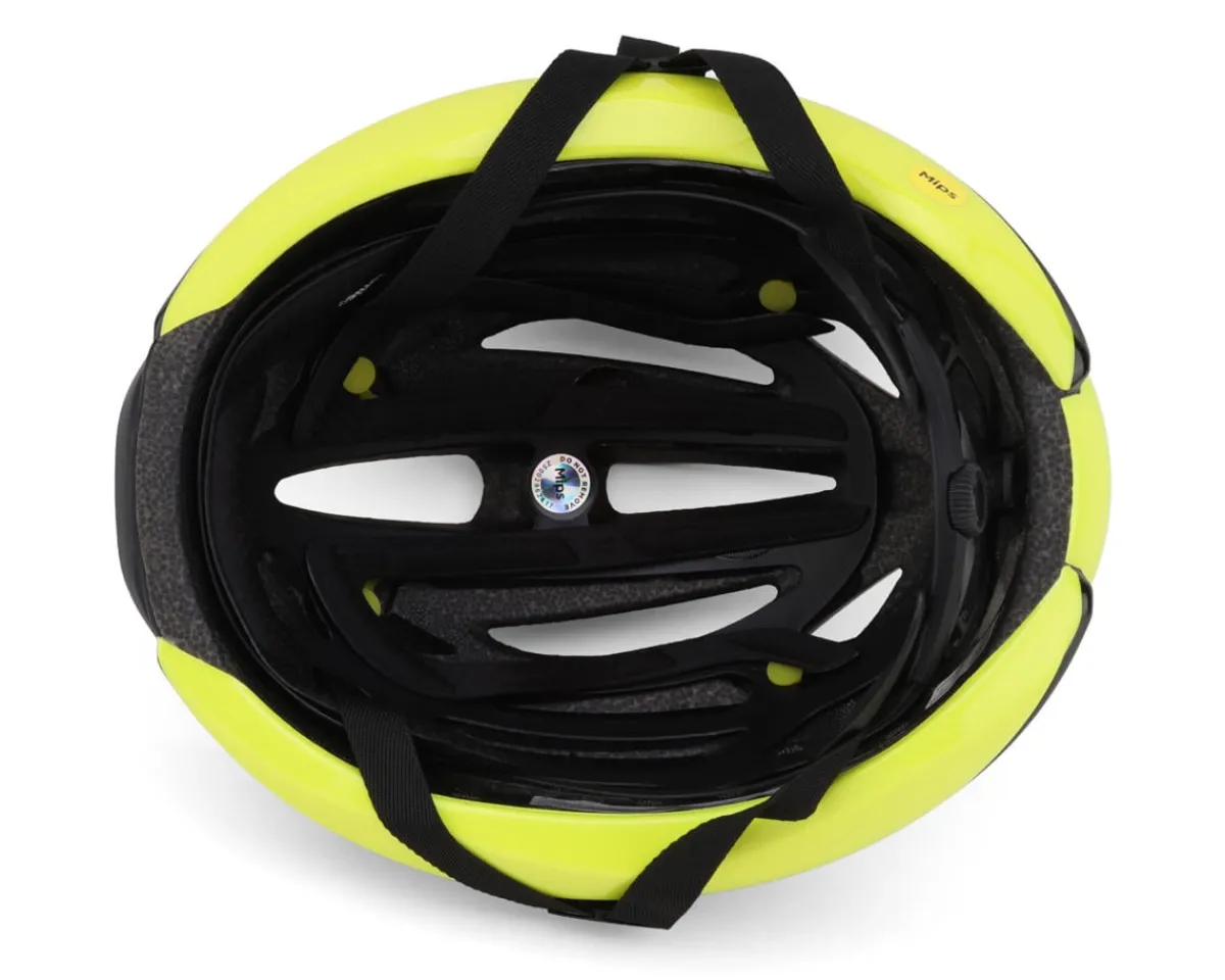 Giro Helmets|High Vis & Reflective|Syntax MIPS Road Helmet (Matte Black/Hi Viz) (M)
