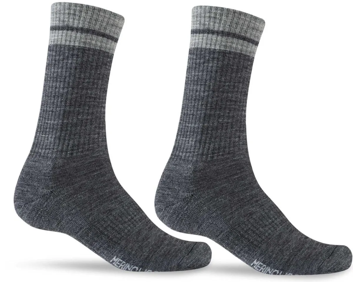 Giro Clothing Accessories|Shoes, Socks, & Footwear|Winter Merino Wool Socks (Charcoal/Grey) (L)