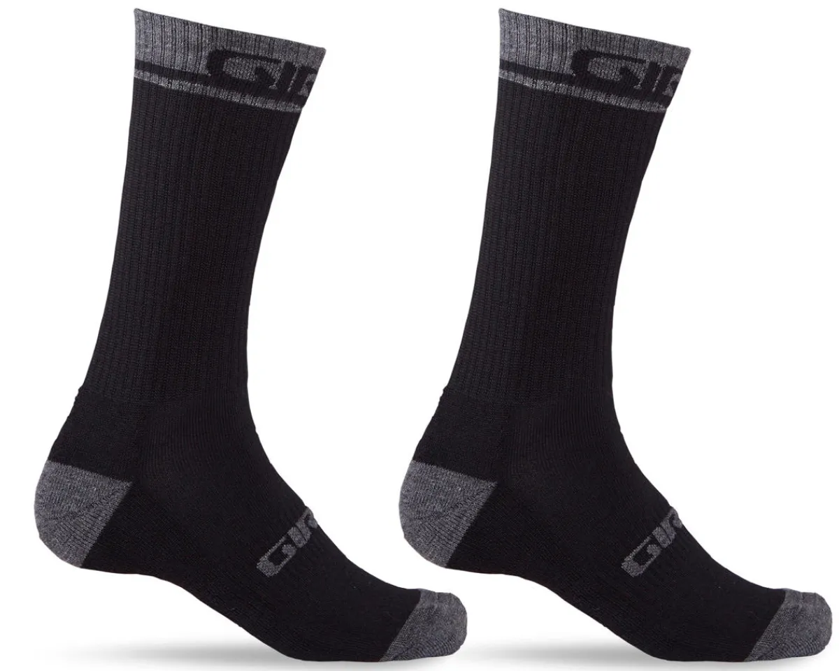 Giro Clothing Accessories|Shoes, Socks, & Footwear|Winter Merino Wool Socks (Black/Dark Shadow) (S)