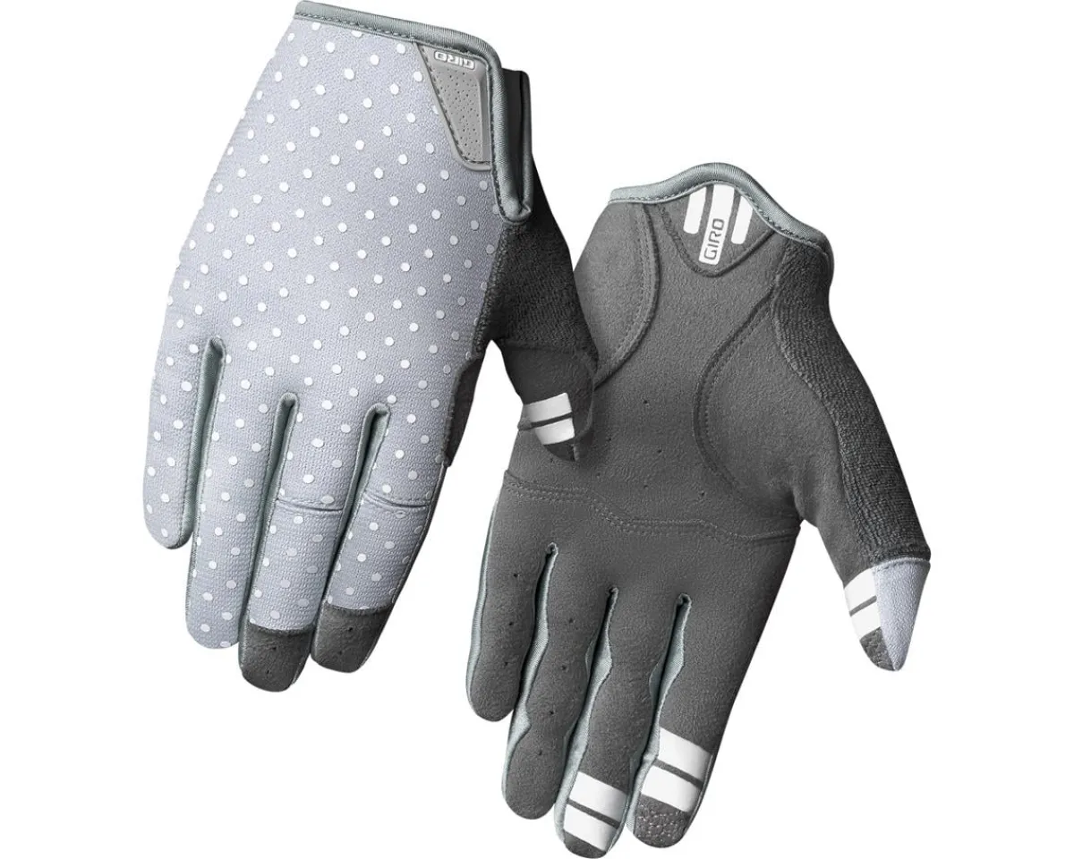 Giro Clothing Accessories|Women'S|Women's LA DND Long Finger Gloves (Sharkskin/White Dot) (S)