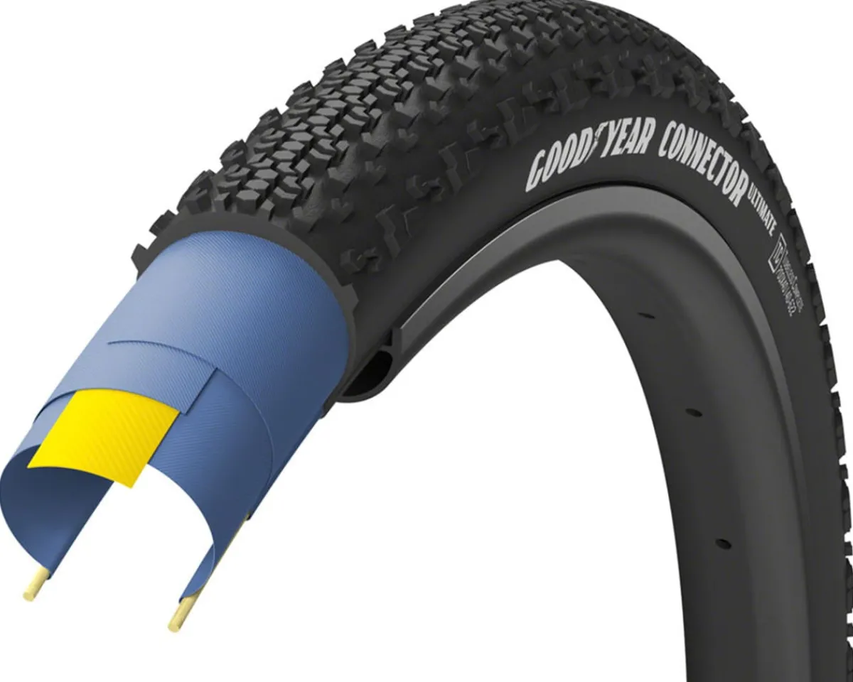 Goodyear Tires|Connector S4 Ultimate Tubeless Gravel Tire (700c) (40mm) (Black)