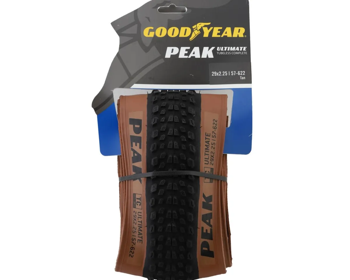 Goodyear Tires|Peak Ultimate Tubeless Mountain Tire (Black/Tan) (29") (2.25") (Dynamic AT/Tubeless Complete)
