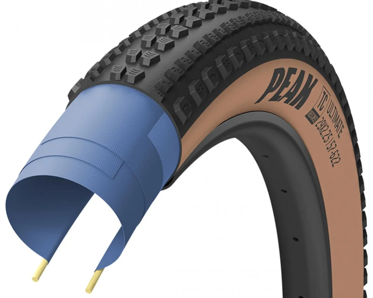 Goodyear Tires|Peak Ultimate Tubeless Mountain Tire (Black/Tan) (29") (2.25") (Dynamic AT/Tubeless Complete)