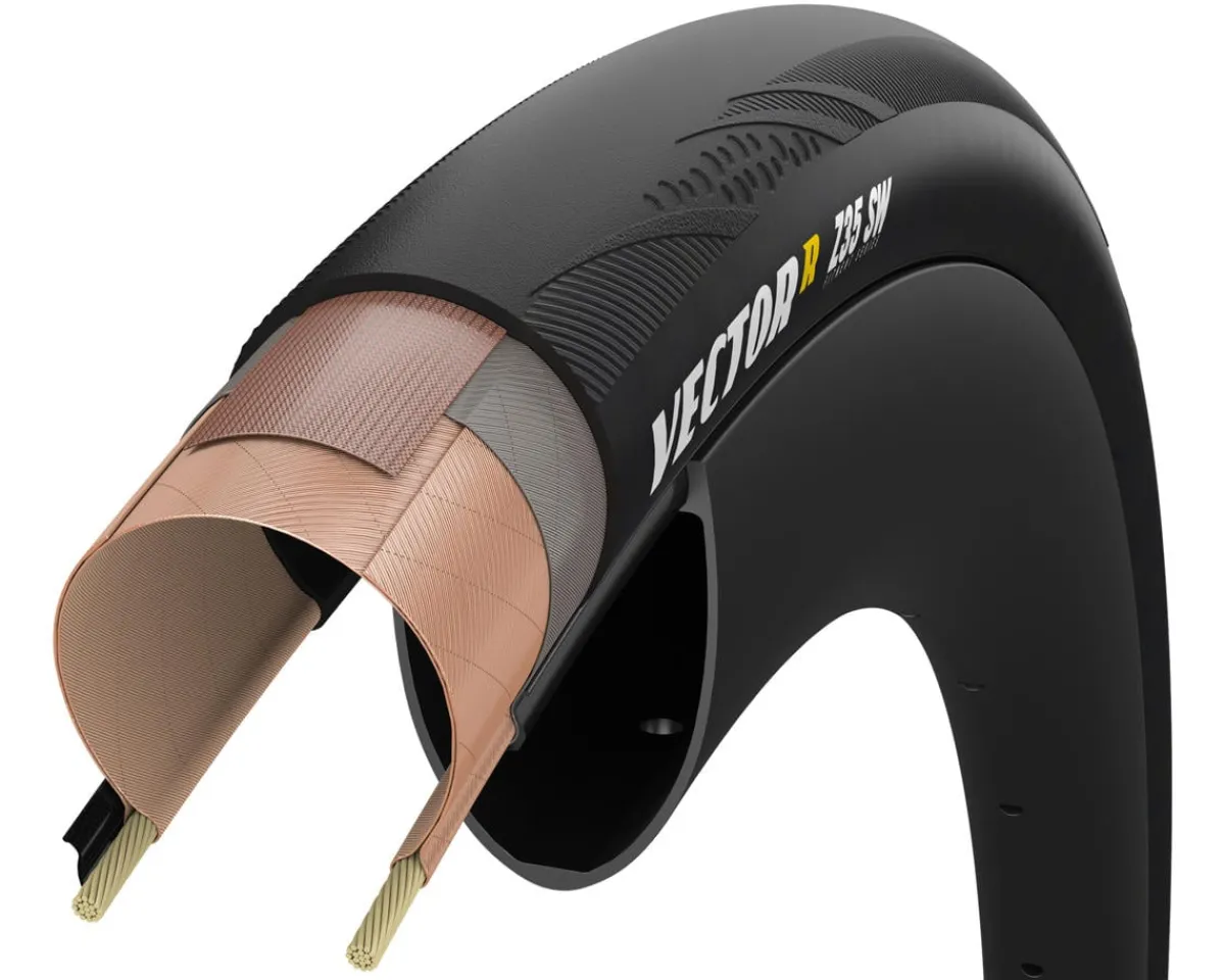 Goodyear Tires|VectorR Z35 SW Tubeless Road Tire (700c) (35mm) (Dynamic:UHP) (Designed for Zipp 303 Rims)