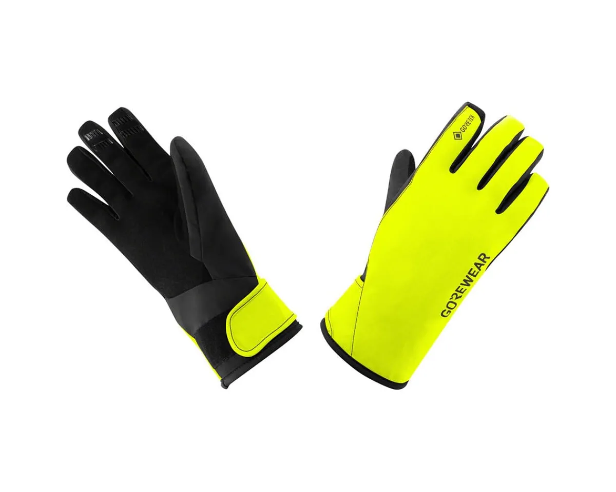 Gore Wear Clothing Accessories|High Vis & Reflective|Gore-Tex Insulated Gloves (Yellow/Black) (Men's) (2XL)