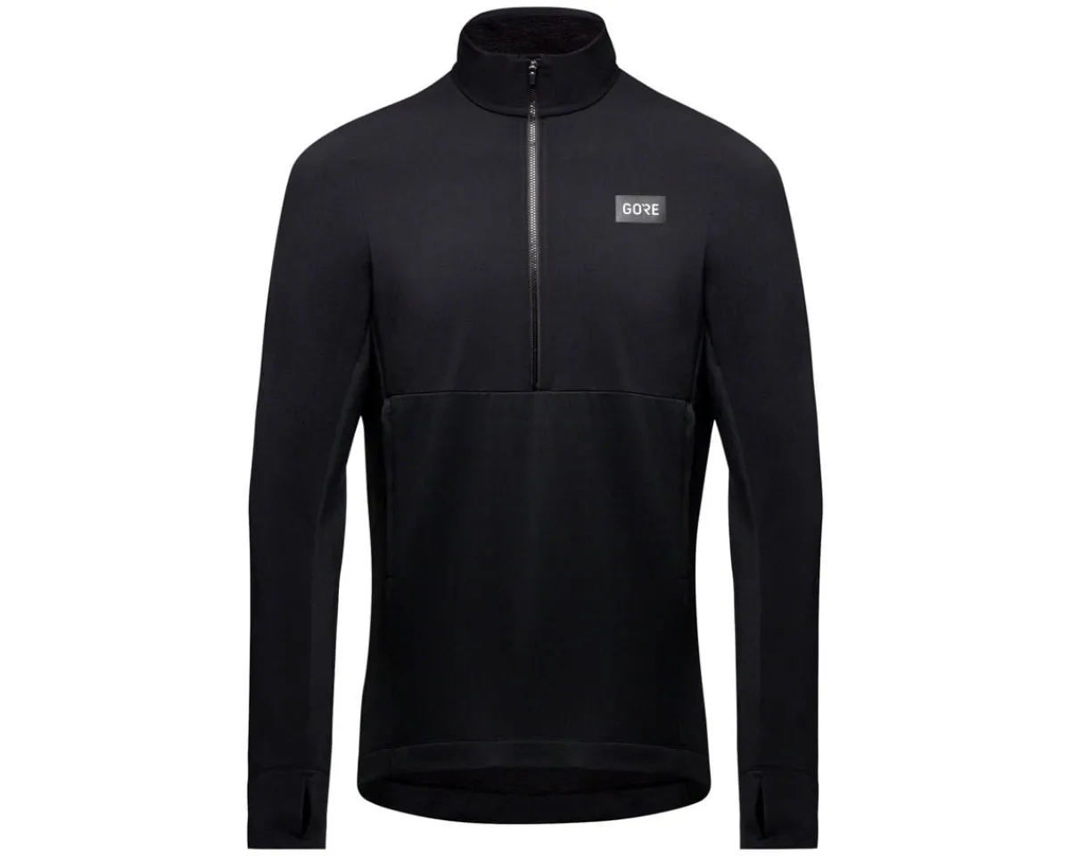 Gore Wear Jerseys|Men's Trail KPR Hybrid Long Sleeve Jersey (Black) (M)