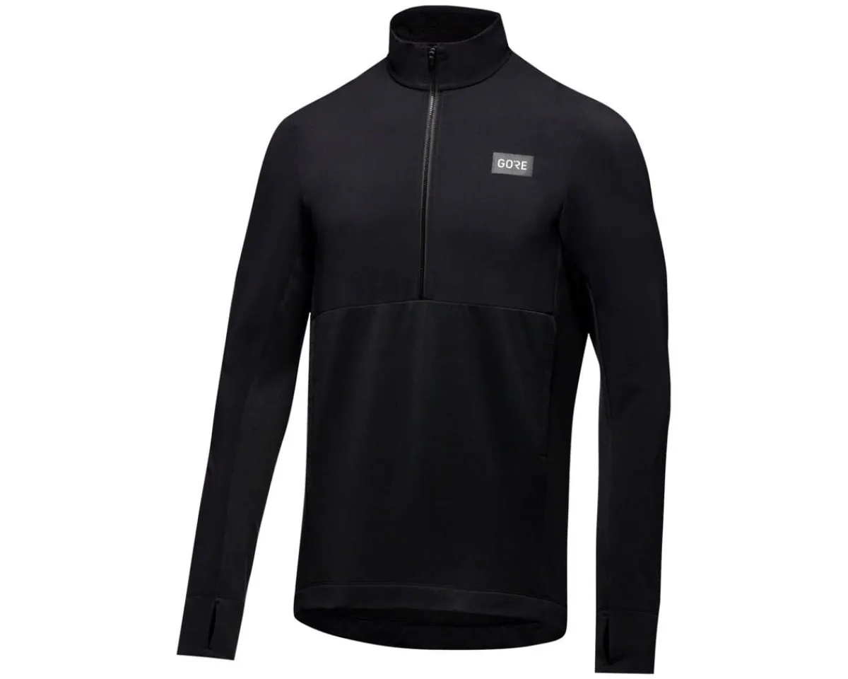 Gore Wear Jerseys|Men's Trail KPR Hybrid Long Sleeve Jersey (Black) (M)