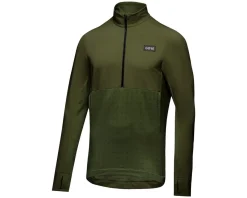 Gore Wear Jerseys|Men's Trail KPR Hybrid Long Sleeve Jersey (Utility Green) (S)