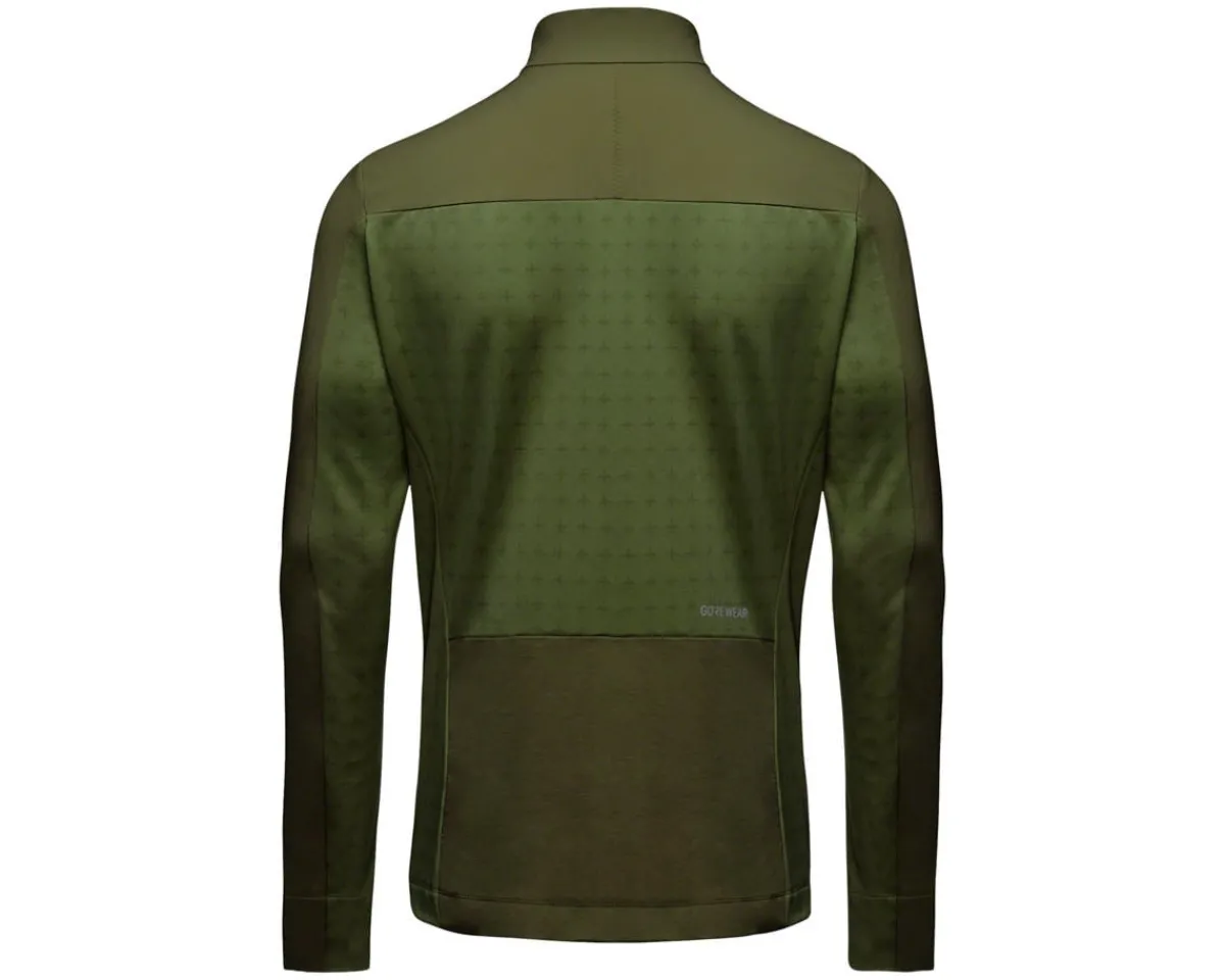 Gore Wear Jerseys|Men's Trail KPR Hybrid Long Sleeve Jersey (Utility Green) (S)
