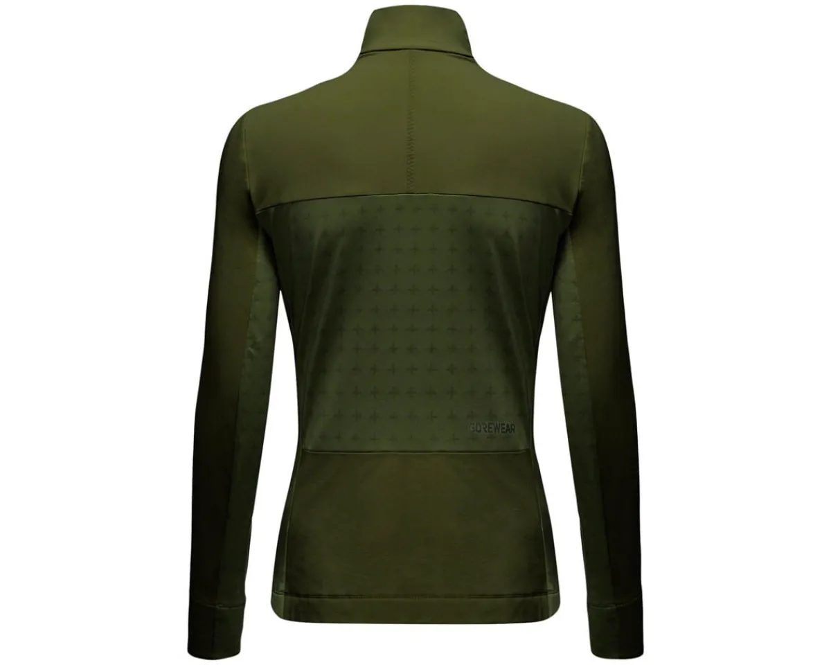 Gore Wear Women'S|Jerseys|Trail KPR Hybrid 1/2-Zip Jersey (Utility Green) (Women's) (S)