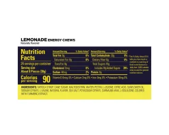 GU Nutrition & Skin Care|Energy Chews (Lemonade) (12 | 2.12oz Pouches)