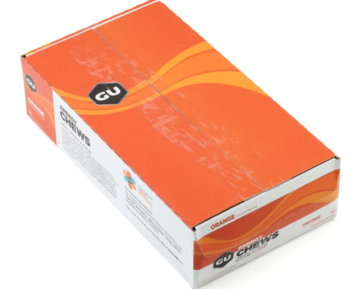 GU Nutrition & Skin Care|Energy Chews (Orange) (12 | 2.12oz Pouches)