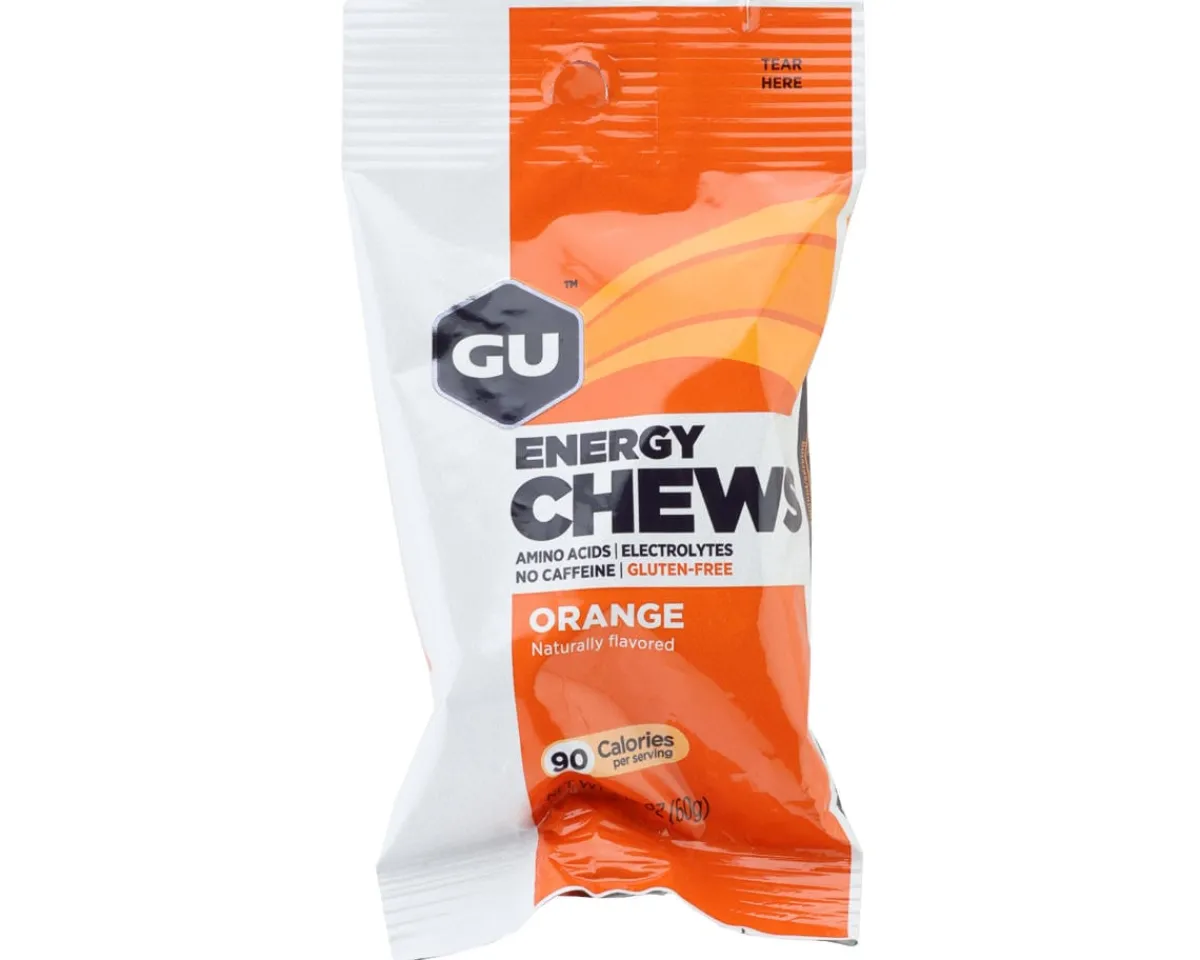 GU Nutrition & Skin Care|Energy Chews (Orange) (12 | 2.12oz Pouches)