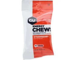 GU Nutrition & Skin Care|Holiday Shopping|Energy Chews (Strawberry w/Caffeine) (12 | 2.12oz Pouches)