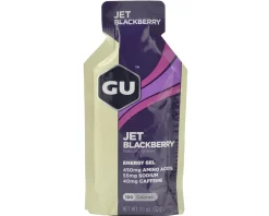 GU Nutrition & Skin Care|Energy Gel (Jet Blackberry) (24 | 1.1oz Packets)