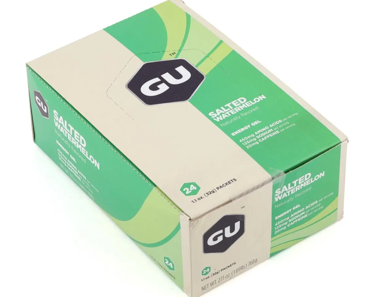 GU Nutrition & Skin Care|Holiday Shopping|Energy Gel (Salted Watermelon) (24 | 1.1oz Packets)