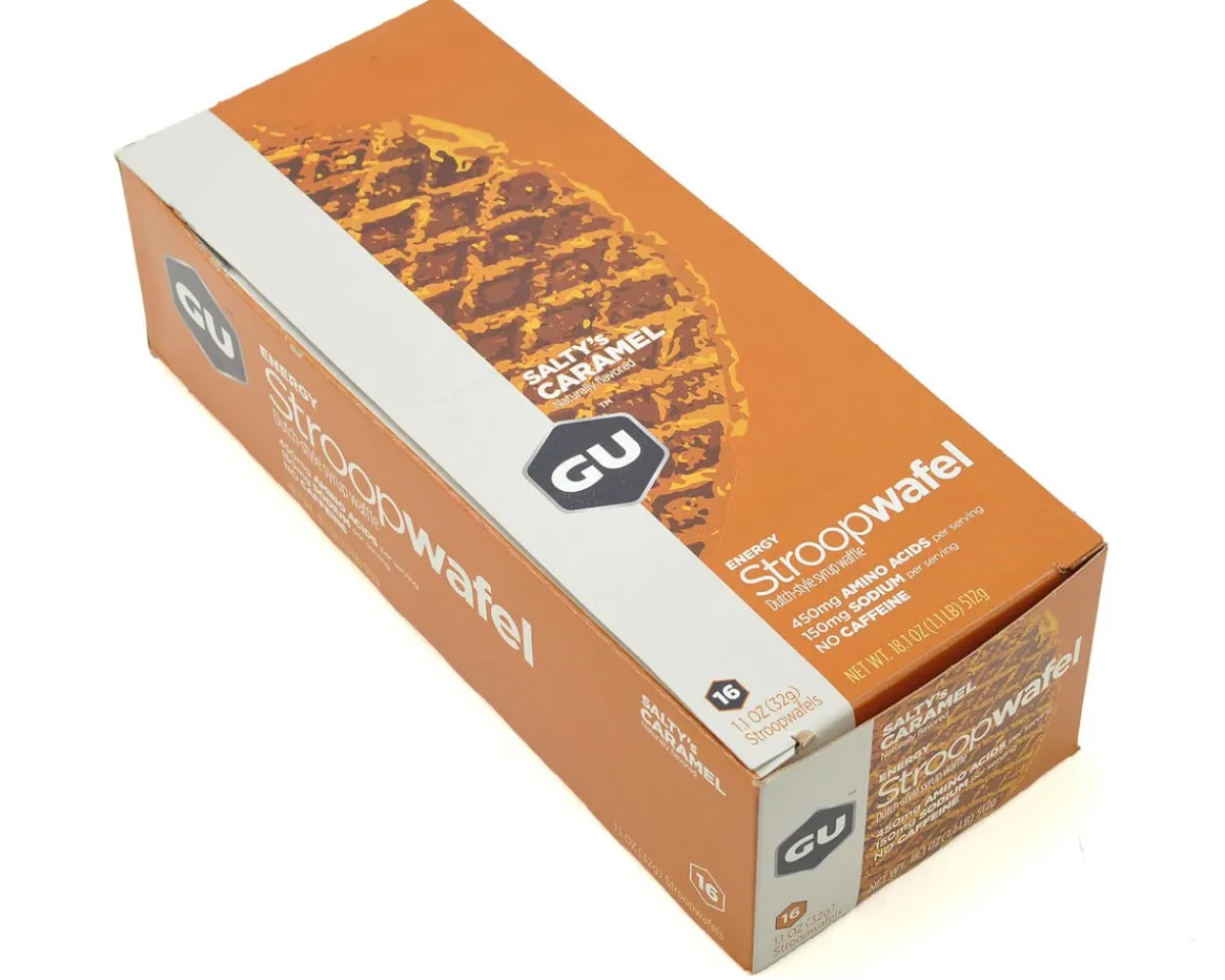 GU Nutrition & Skin Care|Holiday Shopping|Energy Stroopwafel (Salty's Caramel) (16 | 1.1oz Packets)