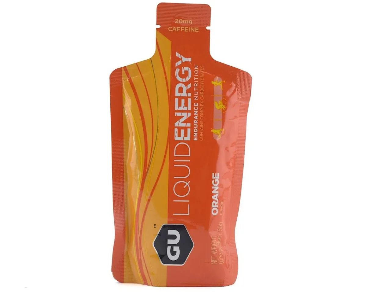 GU Nutrition & Skin Care|Liquid Energy Gel (Orange) (12 | 2.1oz Packets)