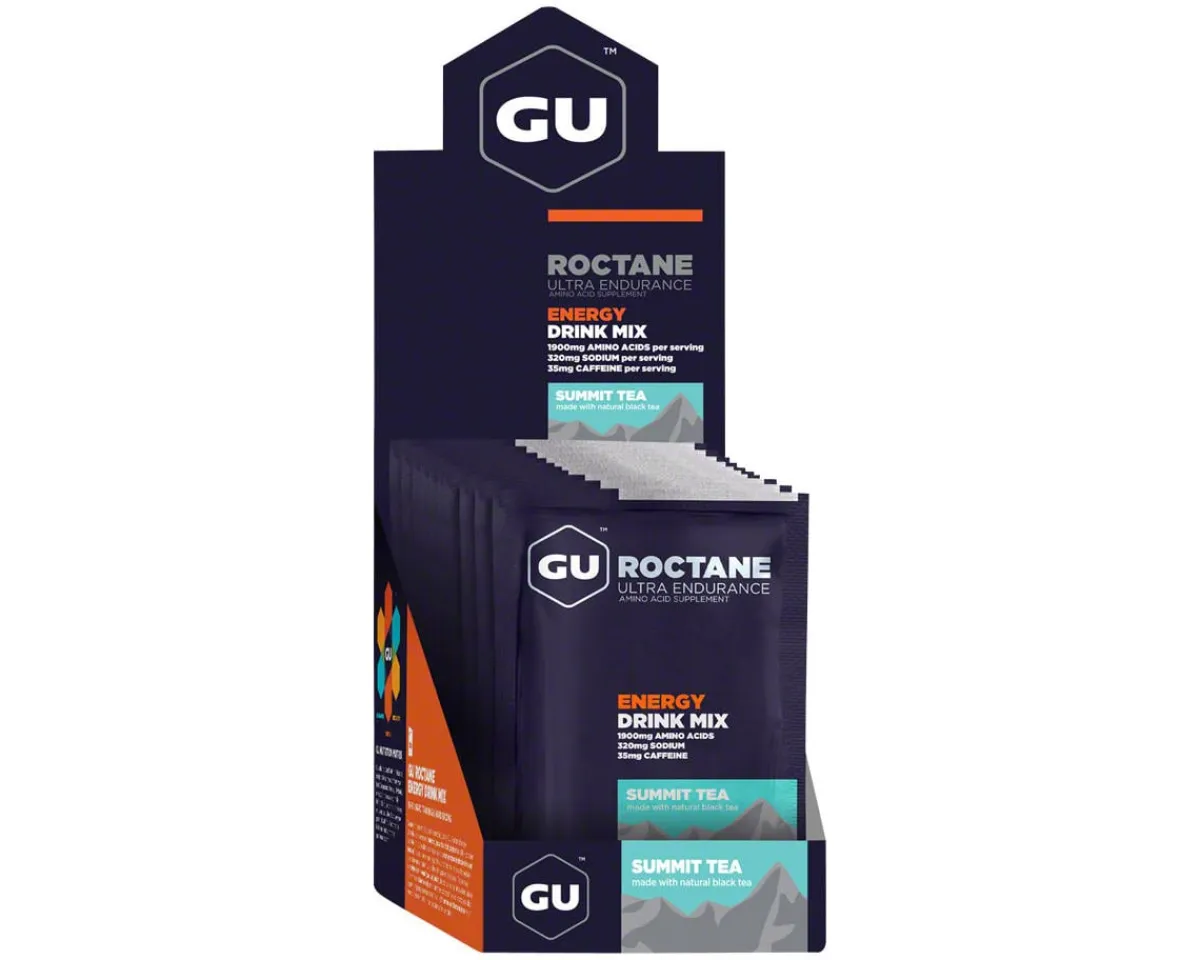 GU Nutrition & Skin Care|Roctane Energy Drink Mix (Summit Tea w/Caffeine) (10 | 2.3oz Packets)