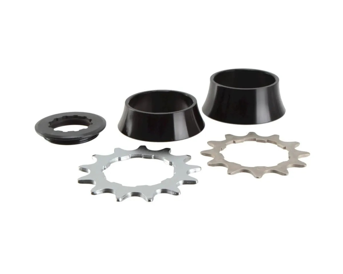 Gusset Cassettes|1'er Single Speed Conversion (Black) (3/32") (12/13T)