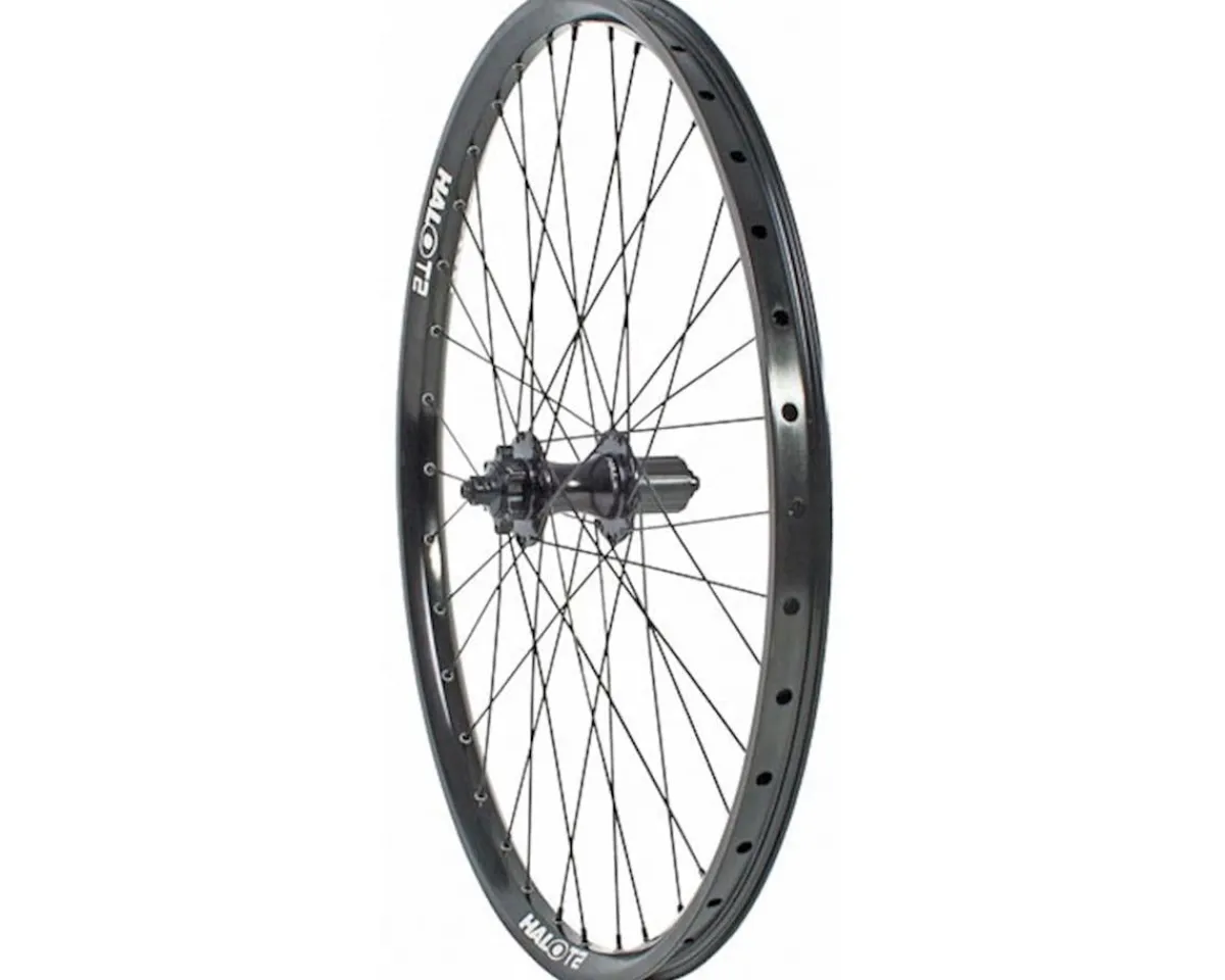 Halo Wheels Wheels & Parts|T2 Rear Wheel (Black) (Shimano HG) (QR x 135mm) (26") (Rim Brake/6-Bolt) (Clincher)