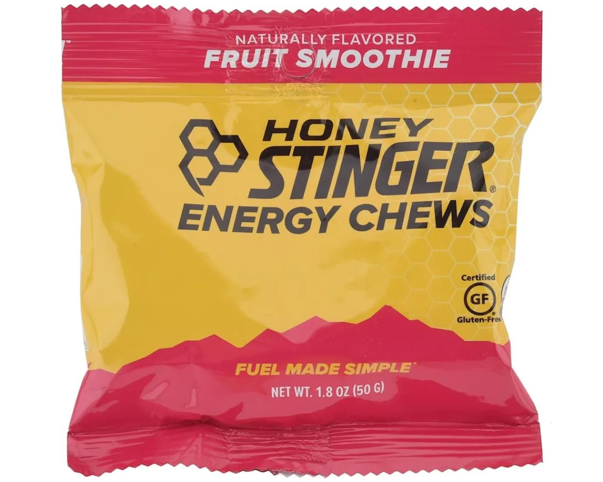 Honey Stinger Nutrition & Skin Care|Organic Energy Chews (Fruit Smoothie) (12 | 1.8oz Packets)