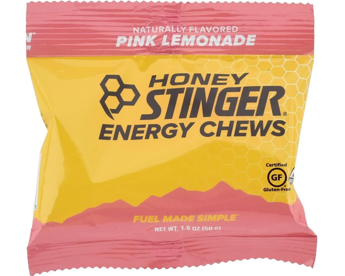 Honey Stinger Nutrition & Skin Care|Organic Energy Chews (Pink Lemonade) (12 | 1.8oz Packets)
