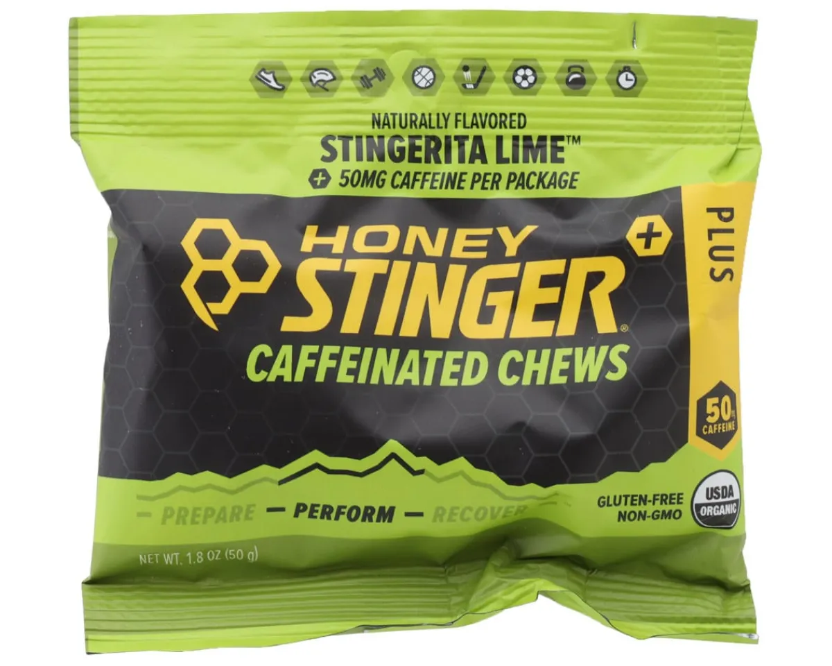 Honey Stinger Nutrition & Skin Care|Organic Energy Chews (Stingerita Lime) (12 | 1.8oz Packets)