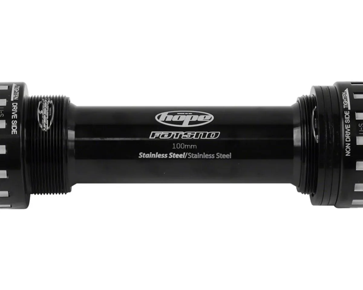 Hope Bottom Brackets & Parts|BSA Threaded Bottom Bracket For Fat Bikes (Black) (BSA) (100mm) (24mm Spindle)