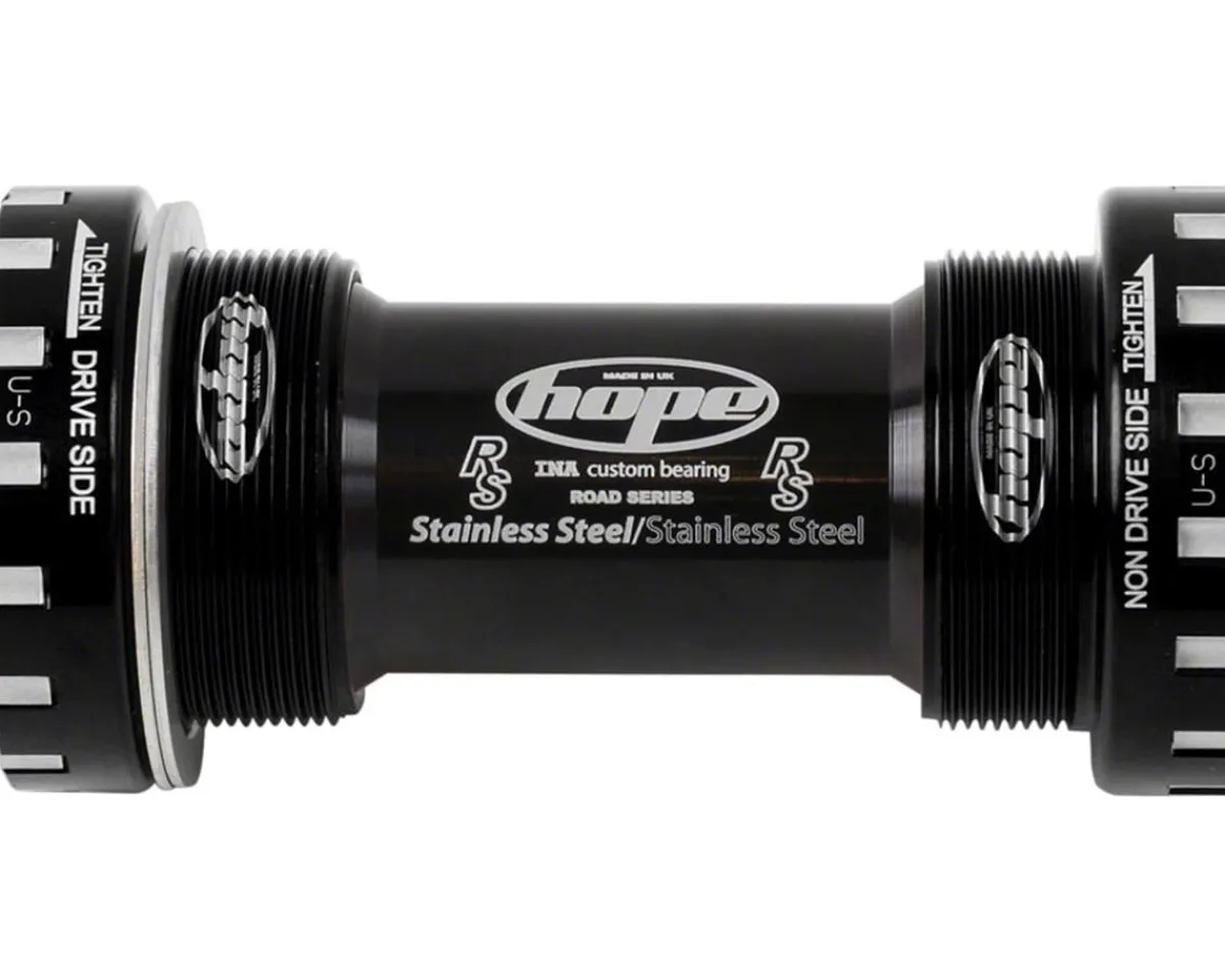 Hope Bottom Brackets & Parts|BSA Threaded Bottom Bracket For Road Bikes (Black) (BSA) (68mm) (24mm Spindle)