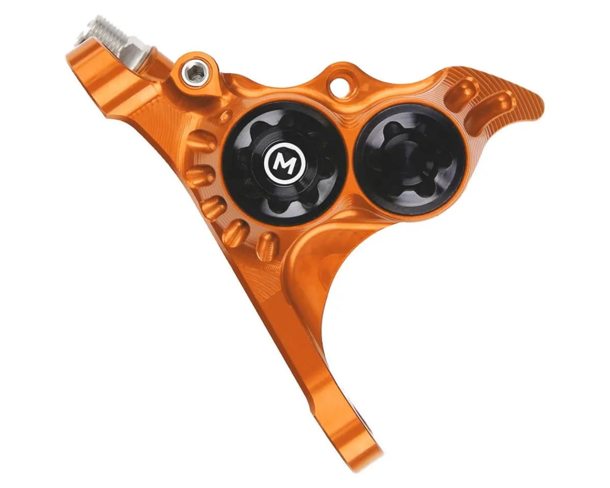 Hope Brakes|RX4+ Road/Gravel Disc Brake Caliper (Orange) (Hydraulic) (Front) (Front Flat DM +20) (Mineral Oil)