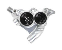 Hope Brakes|RX4+ Road/Gravel Disc Brake Caliper (Silver) (Hydraulic) (Front or Rear) (Flat Mount Direct+20) (Mineral Oil)