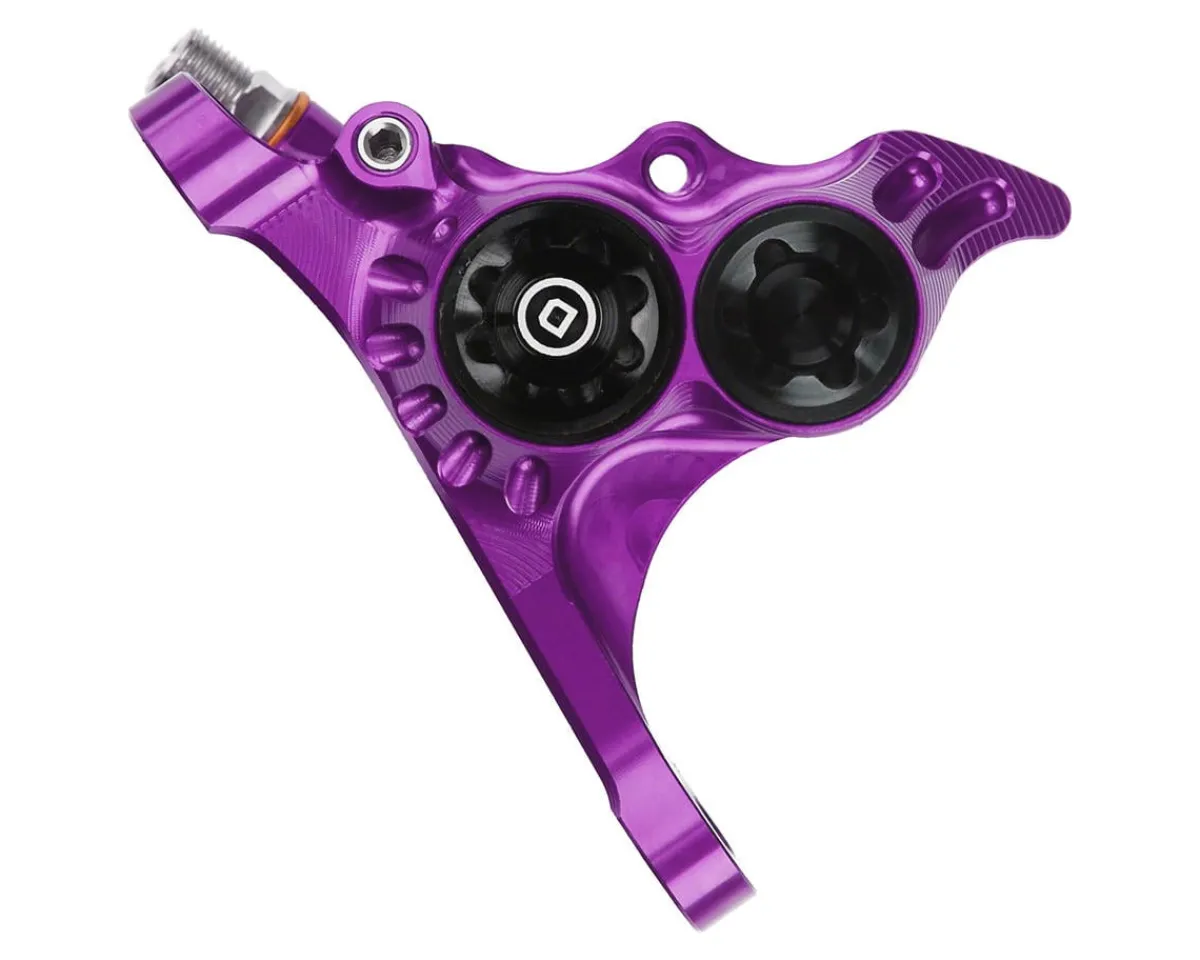 Hope Brakes|RX4+ Road/Gravel Disc Brake Caliper (Purple) (Hydraulic) (Front) (Front Flat DM +20) (DOT)