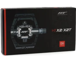 HT Pedals & Cleats|X2 Clipless Platform Pedals (Stealth Black)