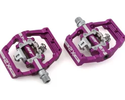 HT Pedals & Cleats|X2-SX Clipless BMX Platform Pedals (Purple) (9/16