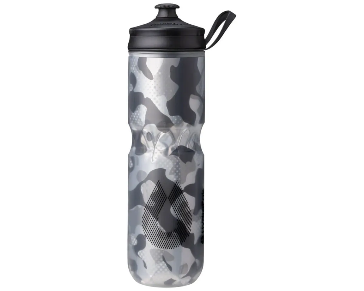 Hydrapak Water Bottles|Polar Sport Contender Insulated Water Bottle (Black) (24oz) (Single)